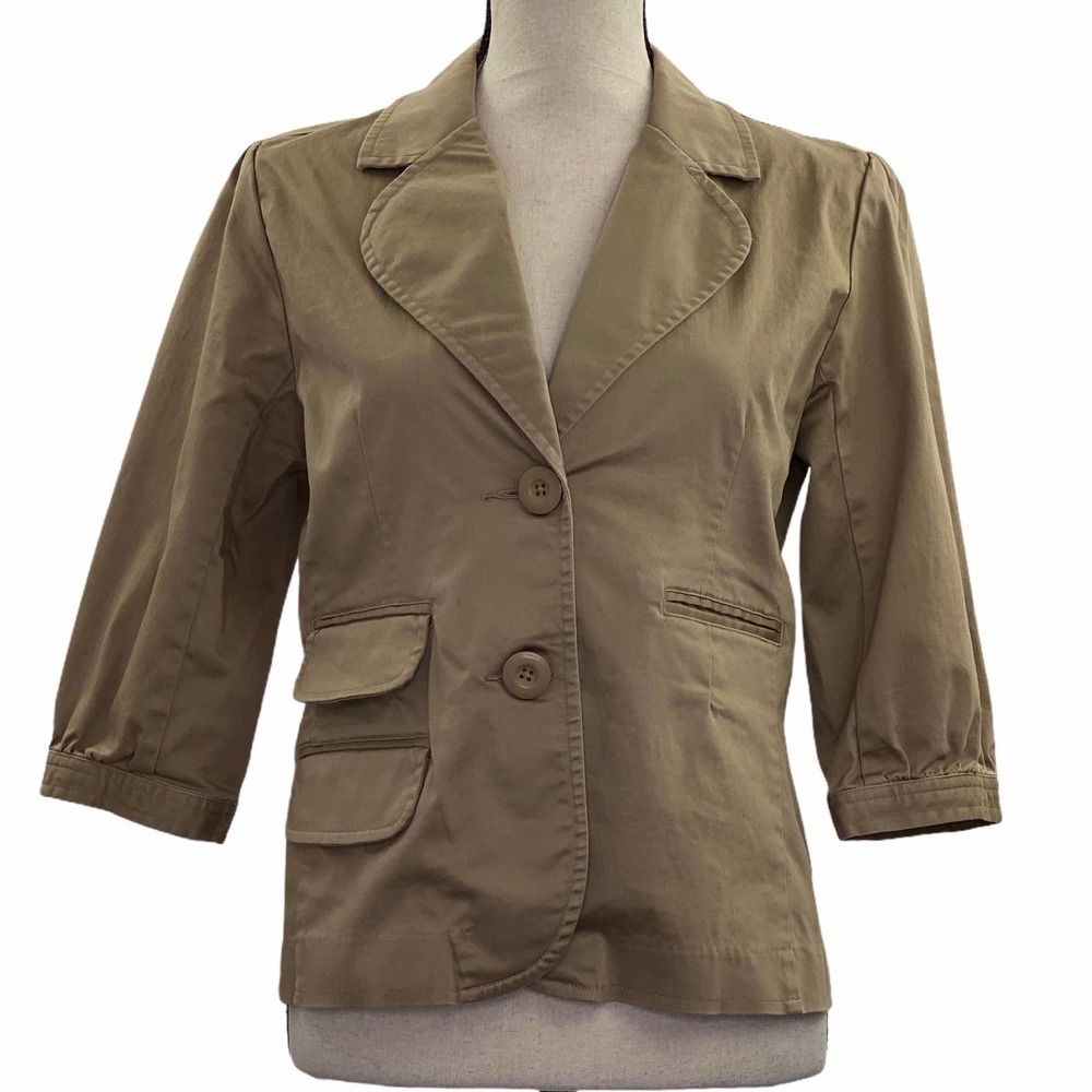 NEW Directions Tan Blazer Jacket Size Small